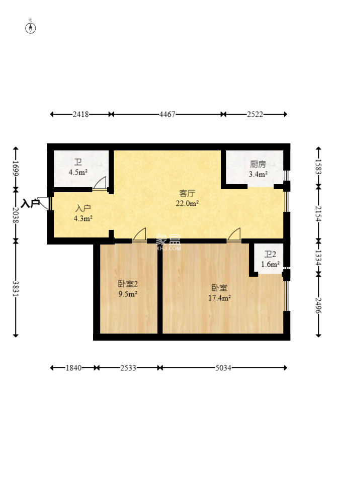 金谷大厦（桐梓坡西路）  1室0厅0卫    30.0万