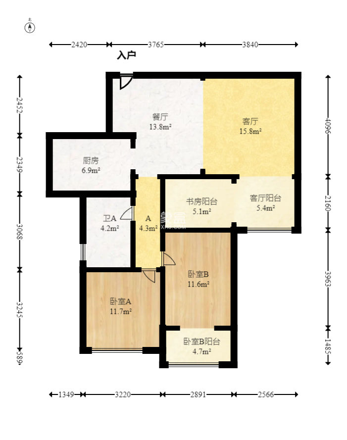 南山雍江汇（滨江国际新城）  3室2厅1卫    120.0万