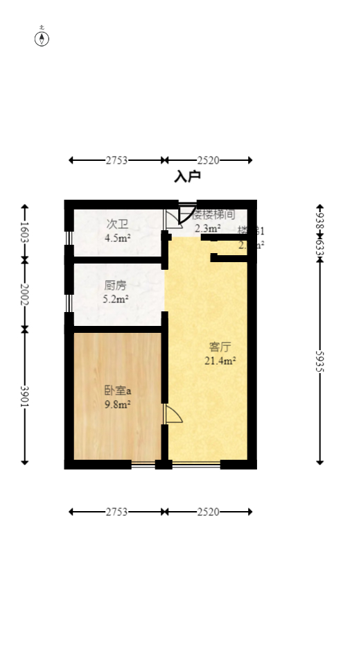 万科金色梦想B区  2室2厅2卫    60.0万 万科金色梦想B区  2室2厅2卫    60.0万户型图
