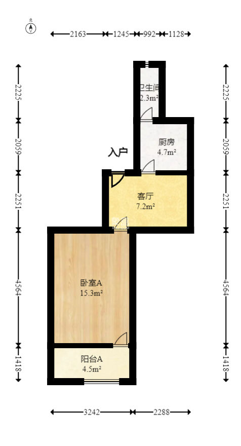 红花坡社区  1室1厅1卫   25.40万