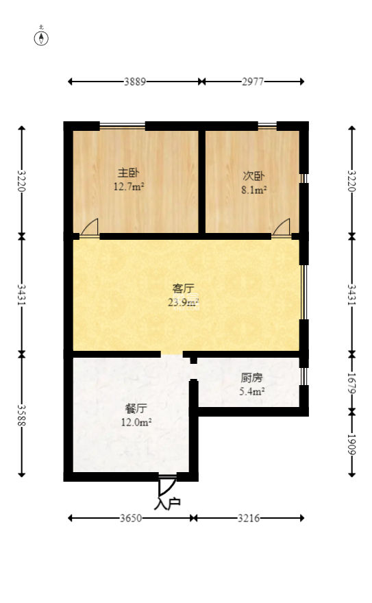 钱隆世家  2室2厅2卫    60.0万