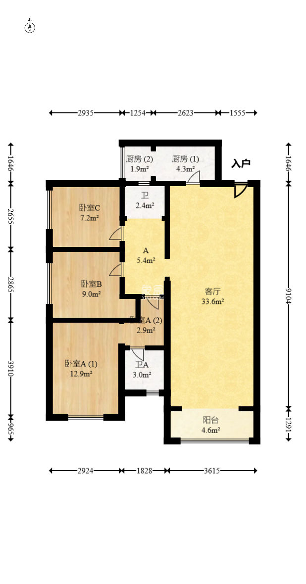中建梅溪湖中心  3室2厅2卫   143.00万