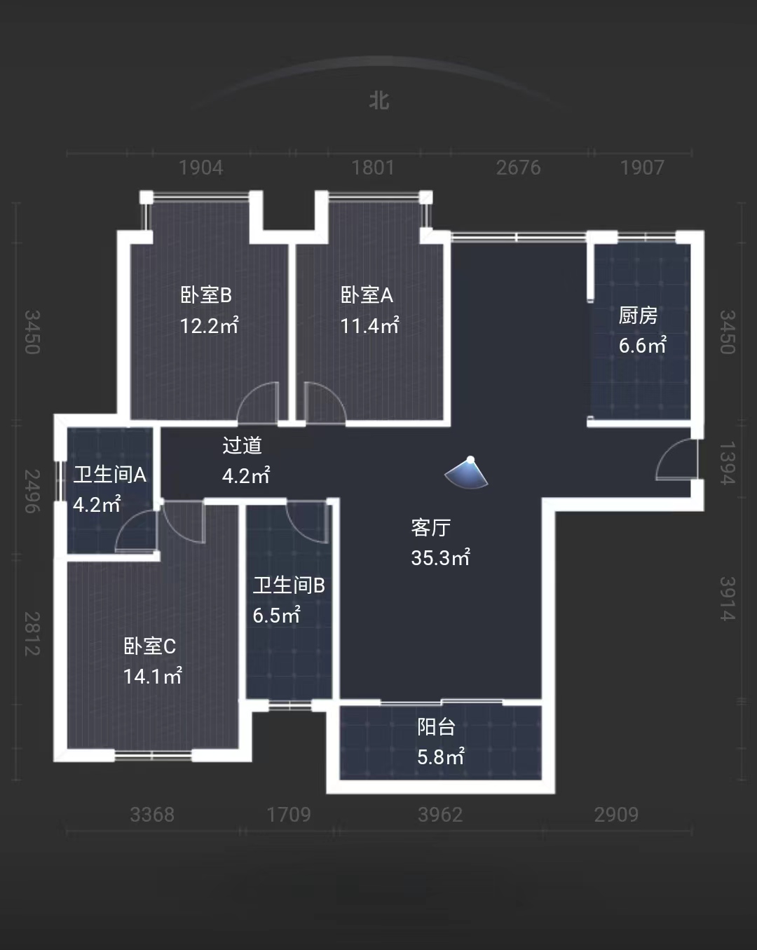 鑫怡佳苑  3室2厅2卫   55.00万