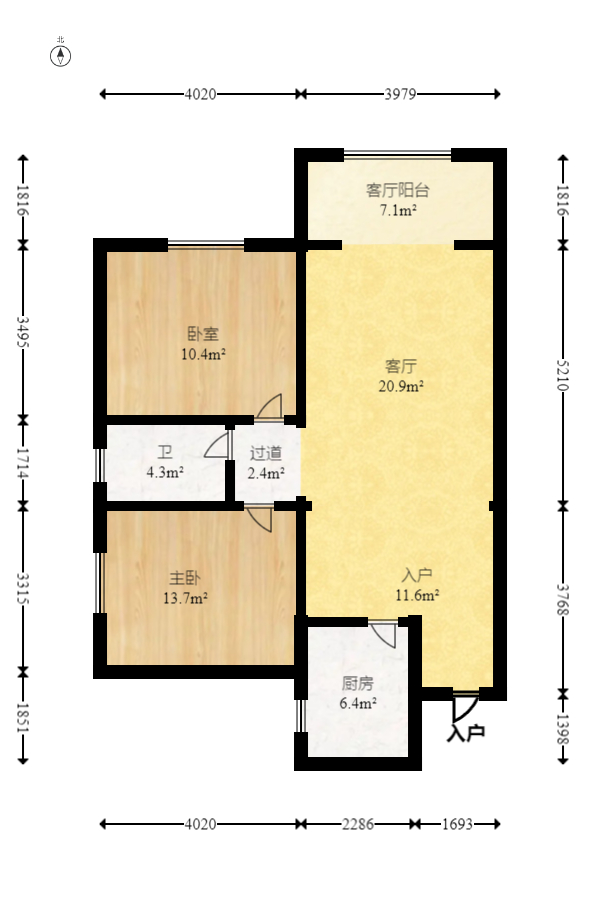 湘楚家园  2室2厅1卫    38.3万 湘楚家园  2室2厅1卫    38.3万户型图