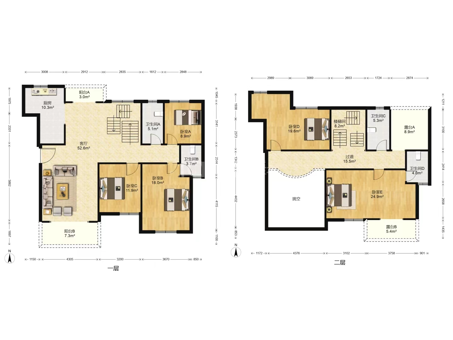 磐龙生态社区 5室2厅2卫 70.0万 磐龙生态社区 5室2厅2卫 70.0万室内图