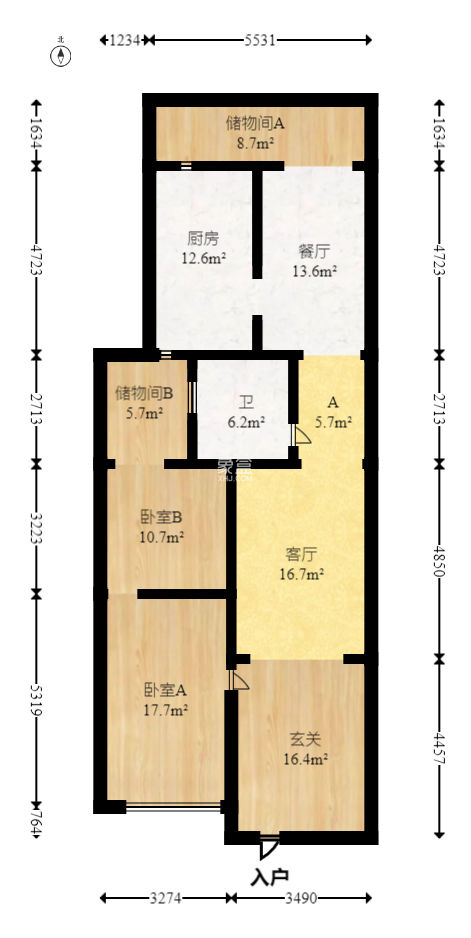 圣爵菲斯  5室2厅1卫   458.00万