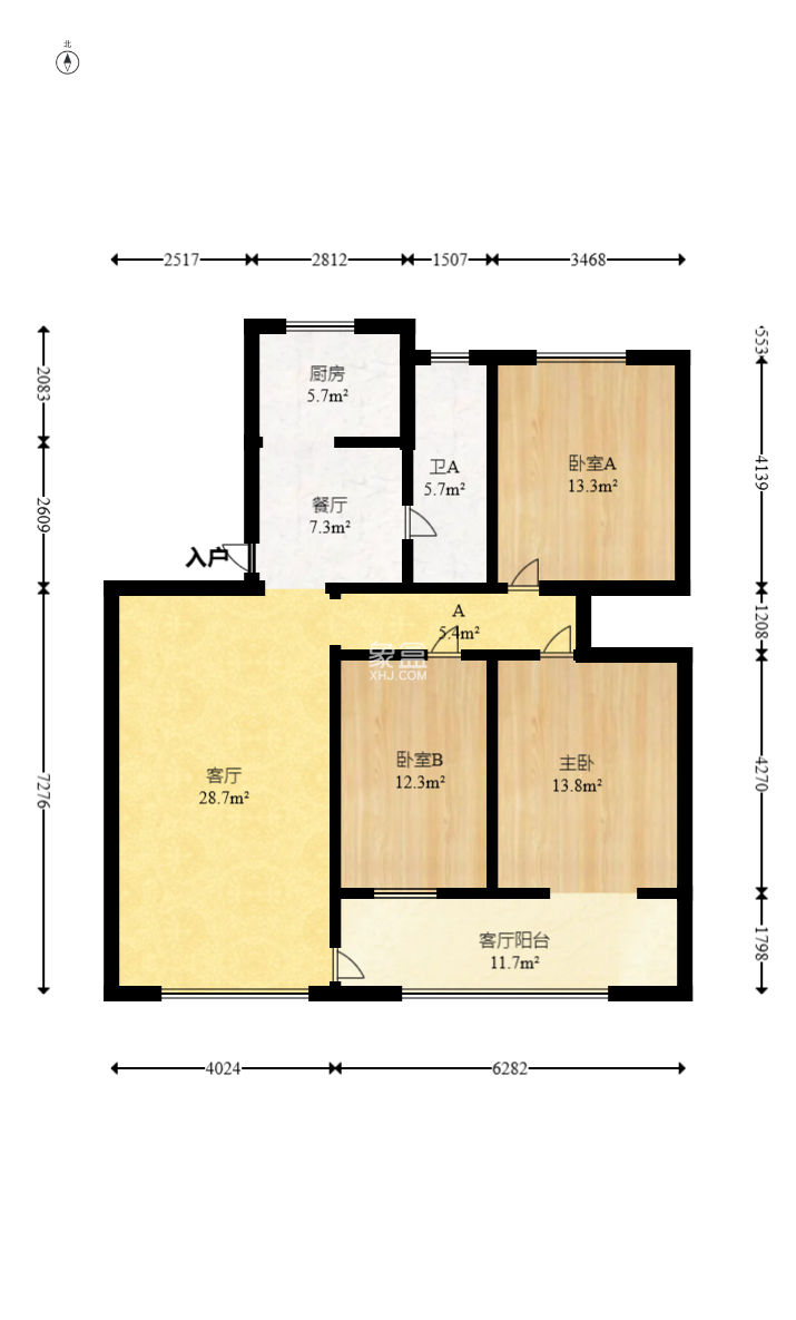 省六运公司宿舍  3室2厅1卫   92.00万