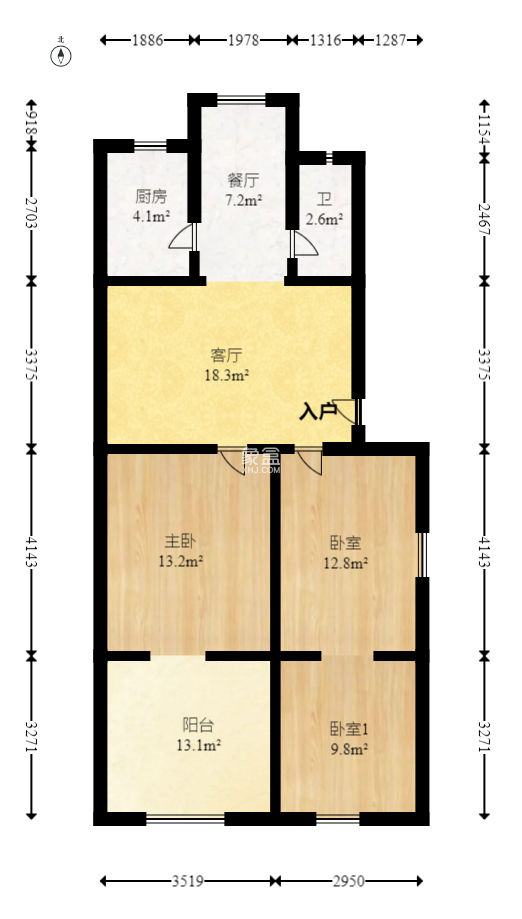 長沙縣公路管理局單位房  3室1廳1衛(wèi)   45.50萬