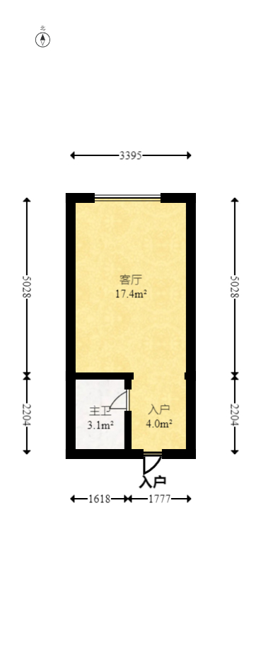 碧桂园翘楚棠  1室0厅0卫    16.8万 碧桂园翘楚棠  1室0厅0卫    16.8万户型图