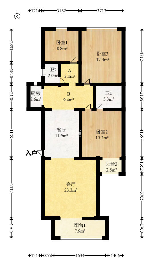 都市春天  3室2厅2卫   92.00万