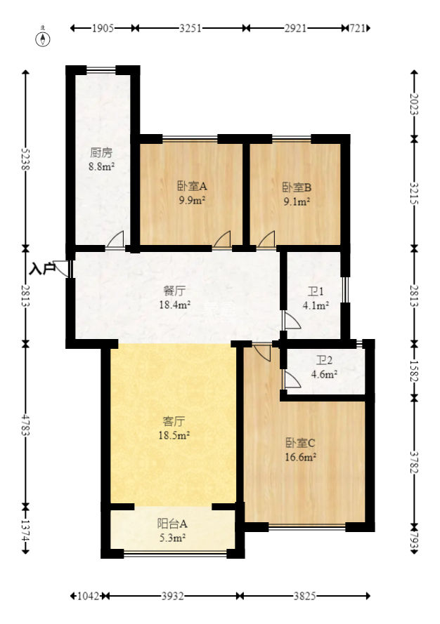 绿地之窗  3室2厅2卫    102.0万