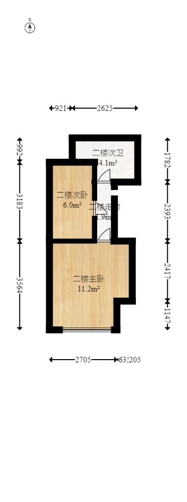 碧桂园剑桥郡  2室1厅1卫    98.0万室内图1