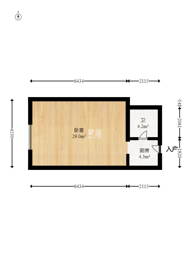 通華天都  1室1廳1衛(wèi)   36.00萬