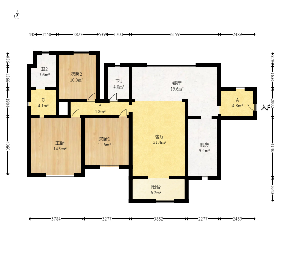 方略城市广场  1室2厅2卫    110.0万 方略城市广场  1室2厅2卫    110.0万户型图