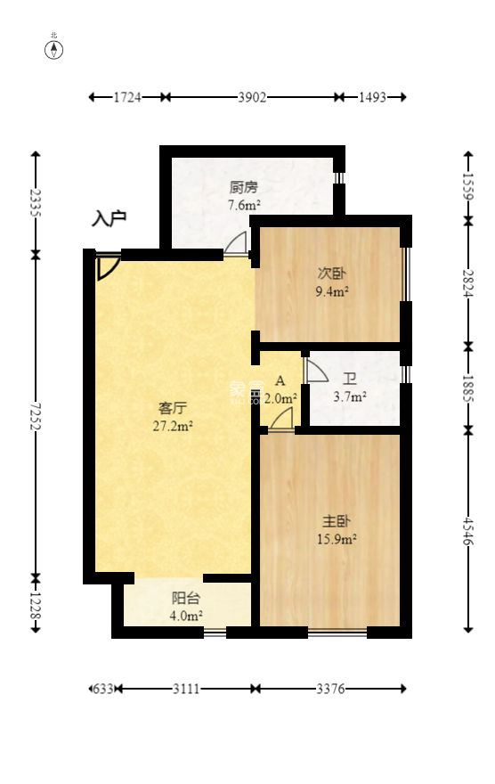 华润凤凰城三期  2室1厅1卫   68.00万