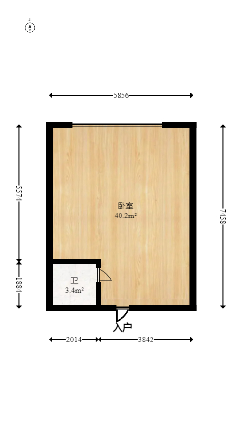 豪菲斯国际公寓（缤纷一季）  1室1厅1卫   31.00万室内图1