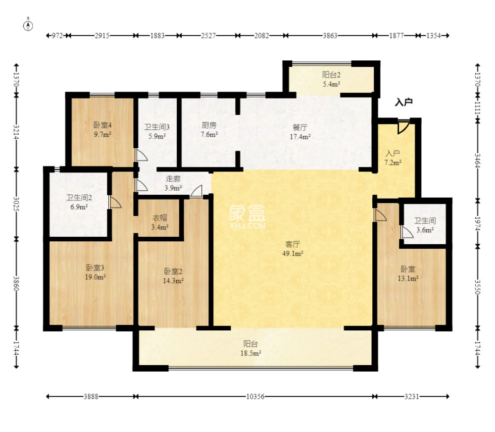 美的云樾  1室0廳0衛(wèi)   283.00萬