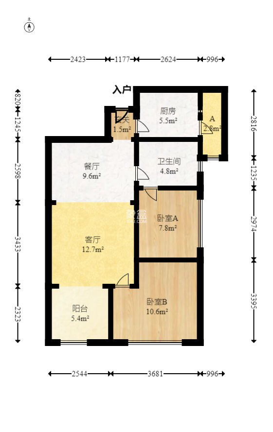 佛奥康桥水岸  2室2厅1卫   36.80万