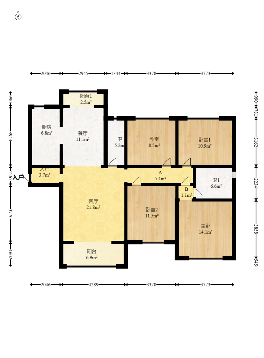 运达锦绣广场  4室2厅2卫    175.0万 运达锦绣广场  4室2厅2卫    175.0万户型图