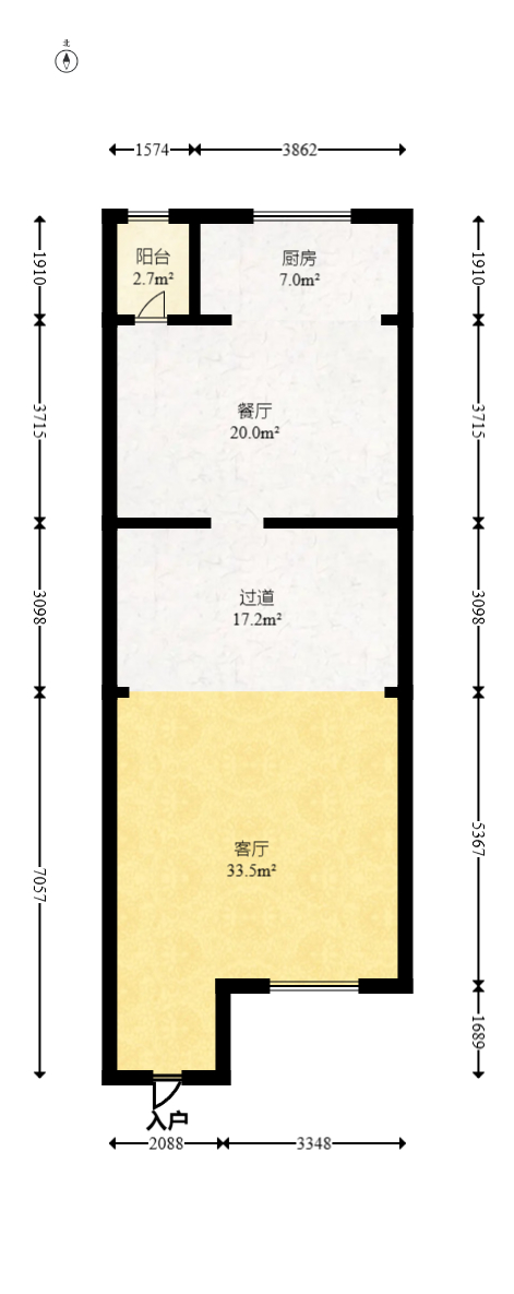 龙湖湘风原著（龙湖湘风星城）  5室3厅4卫   289.00万室内图1