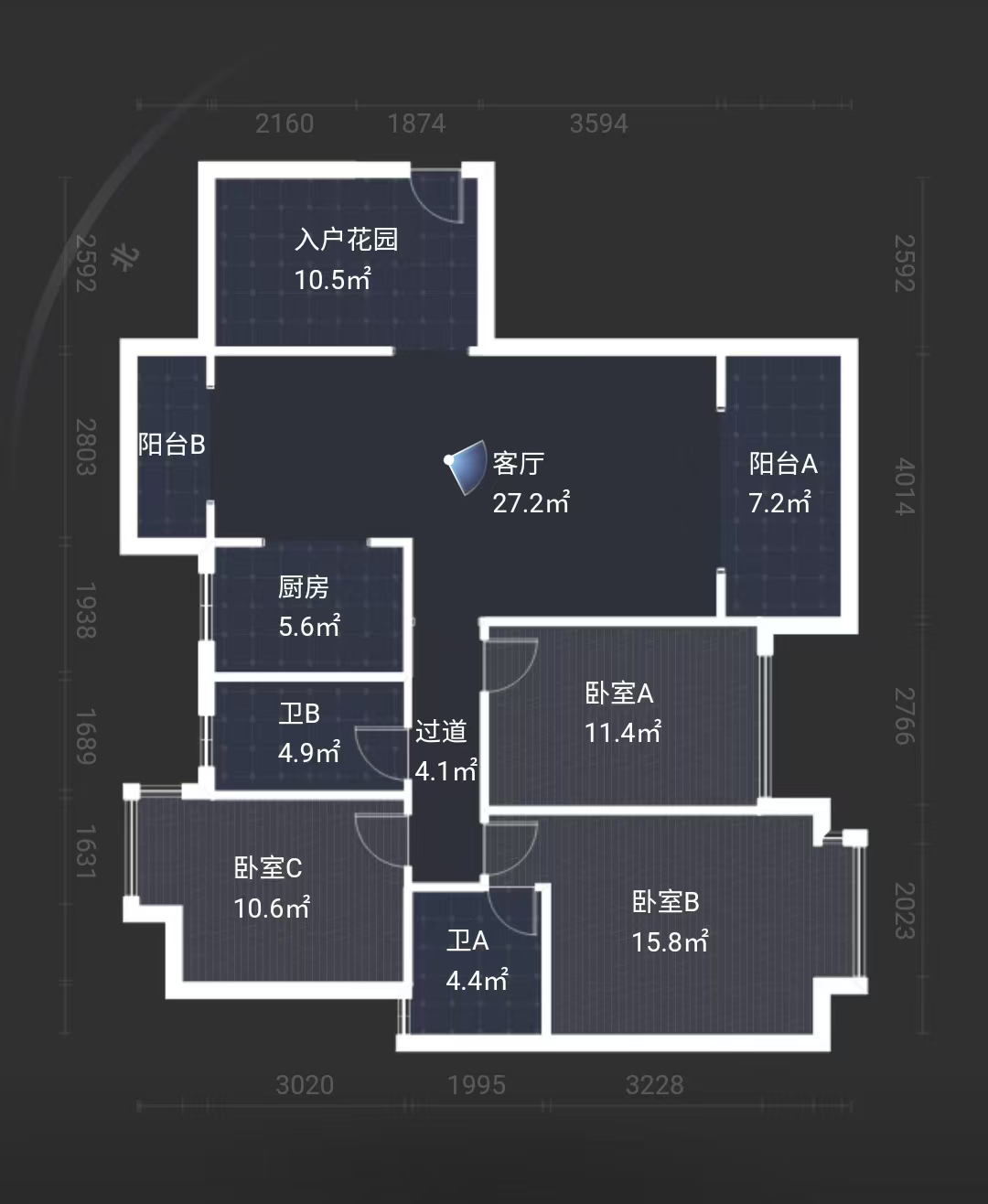 时代新城（翰林府）  3室2厅1卫   52.00万