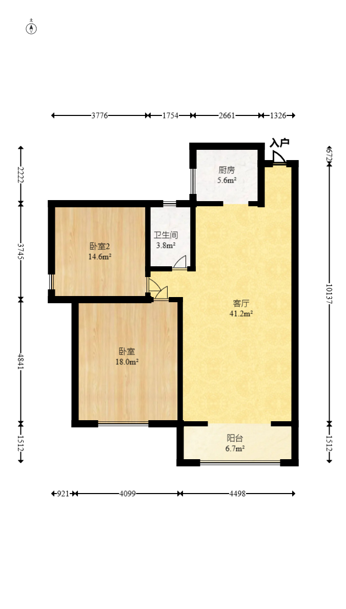 方略学府佳境 2室2厅1卫 41.8万 方略学府佳境 2室2厅1卫 41.8万户型图