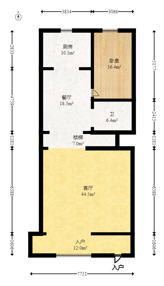 金科东方大院五期  5室3厅3卫   468.00万室内图1