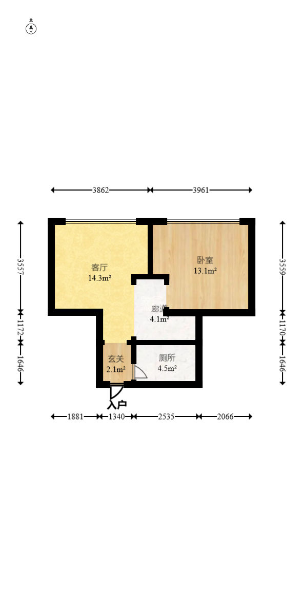 和顺洋湖壹号  1室1厅1卫   38.00万
