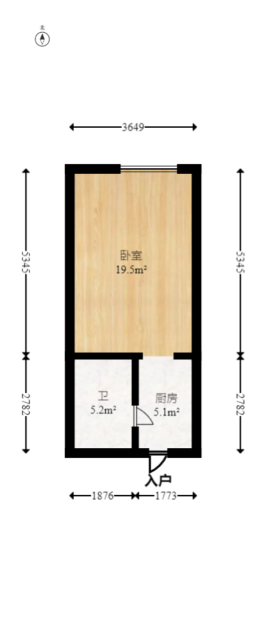 福天藏郡院子  1室1厅1卫   34.00万室内图1