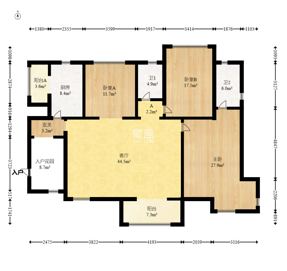 锑都家园  3室2厅2卫   81.80万