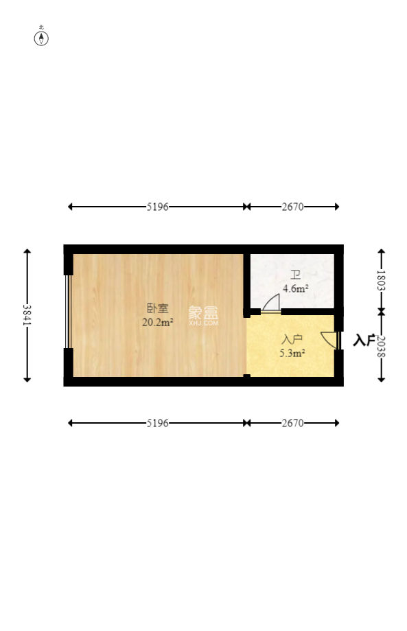 万科紫台  1室1厅1卫   36.50万