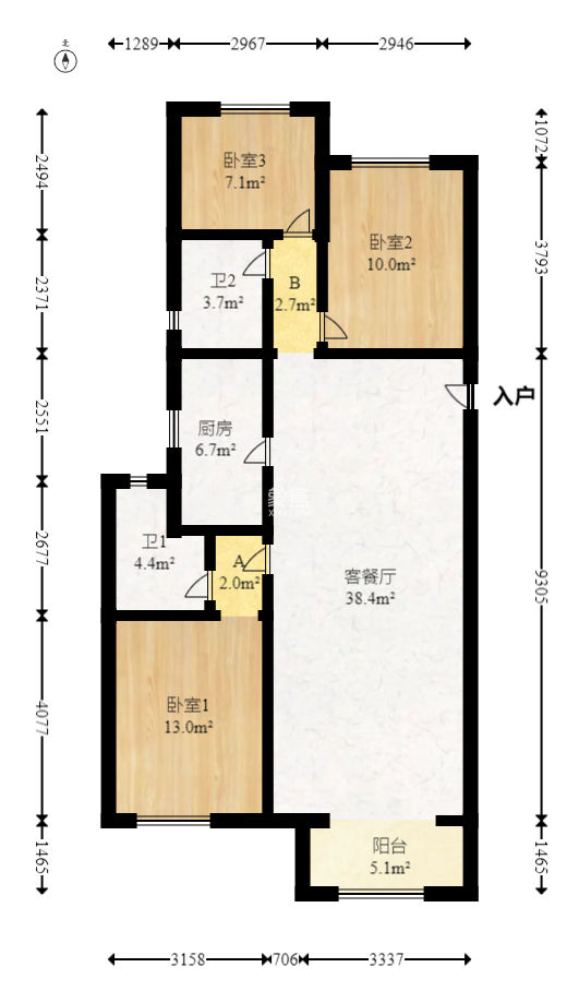 阳光城尚东湾青柠园  3室2厅2卫   120.00万