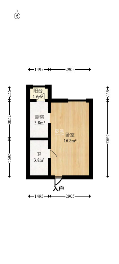 荣悦台  1室1厅1卫   38.50万