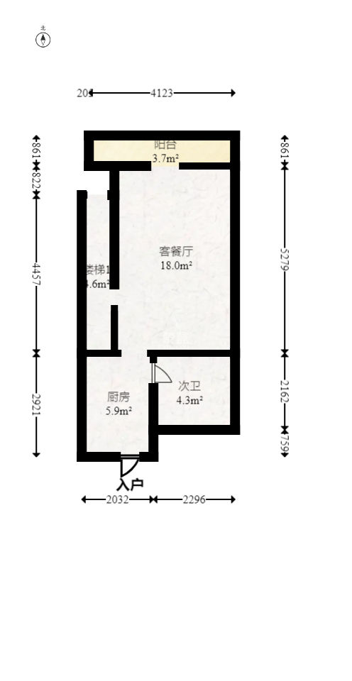 梦想新天地  2室1厅1卫   50.00万