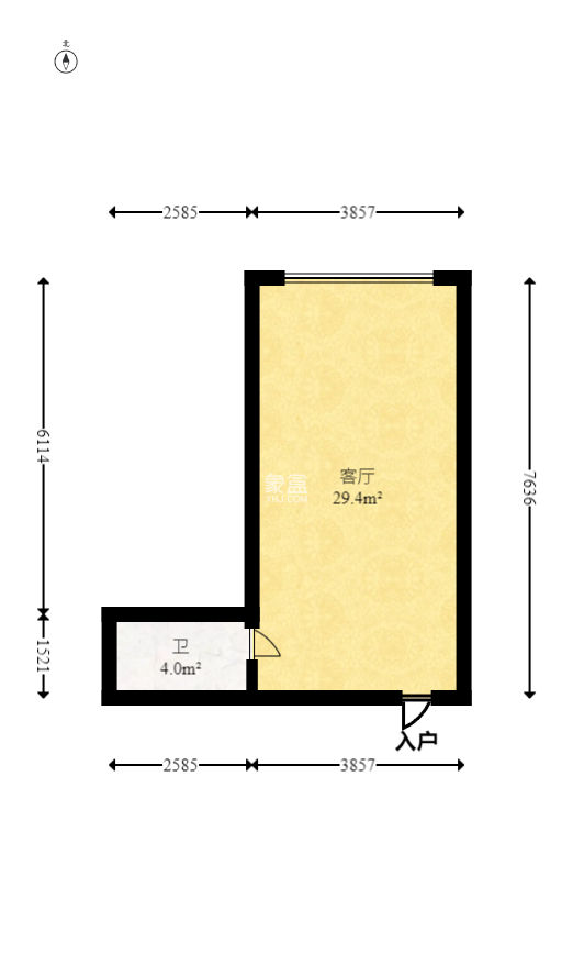 锦华时代  1室1厅1卫   35.00万