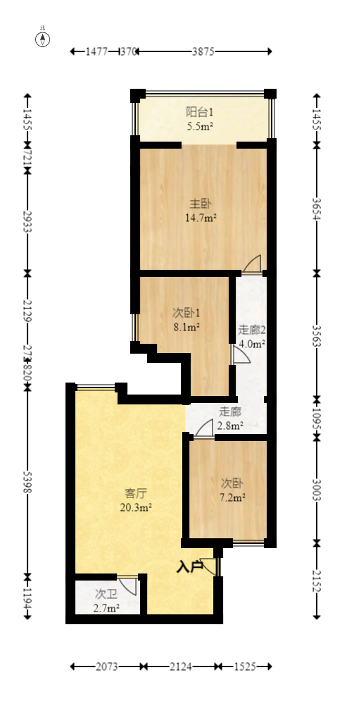 省政协小区  3室1厅1卫   190.00万室内图1