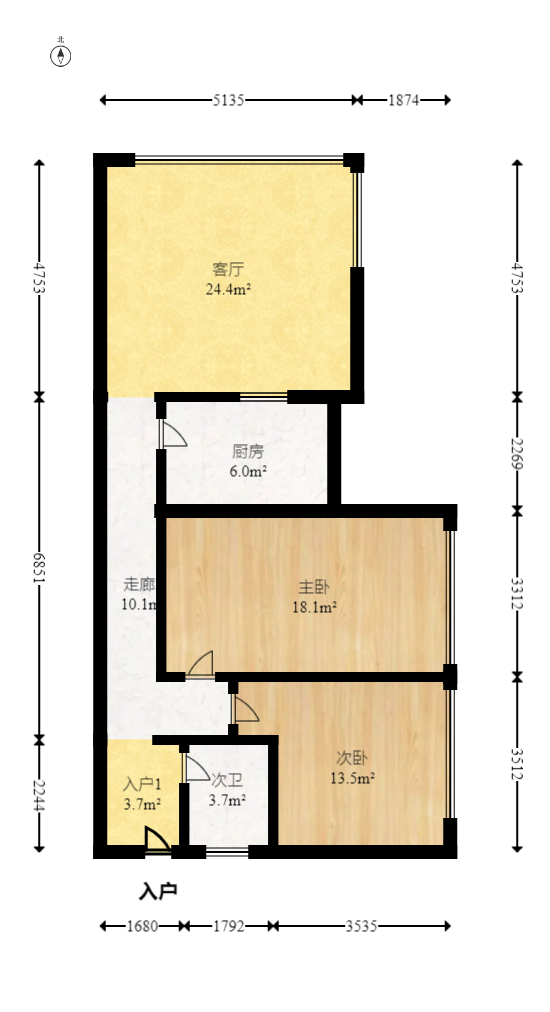 新琼雅苑  3室2厅1卫    113.0万室内图1