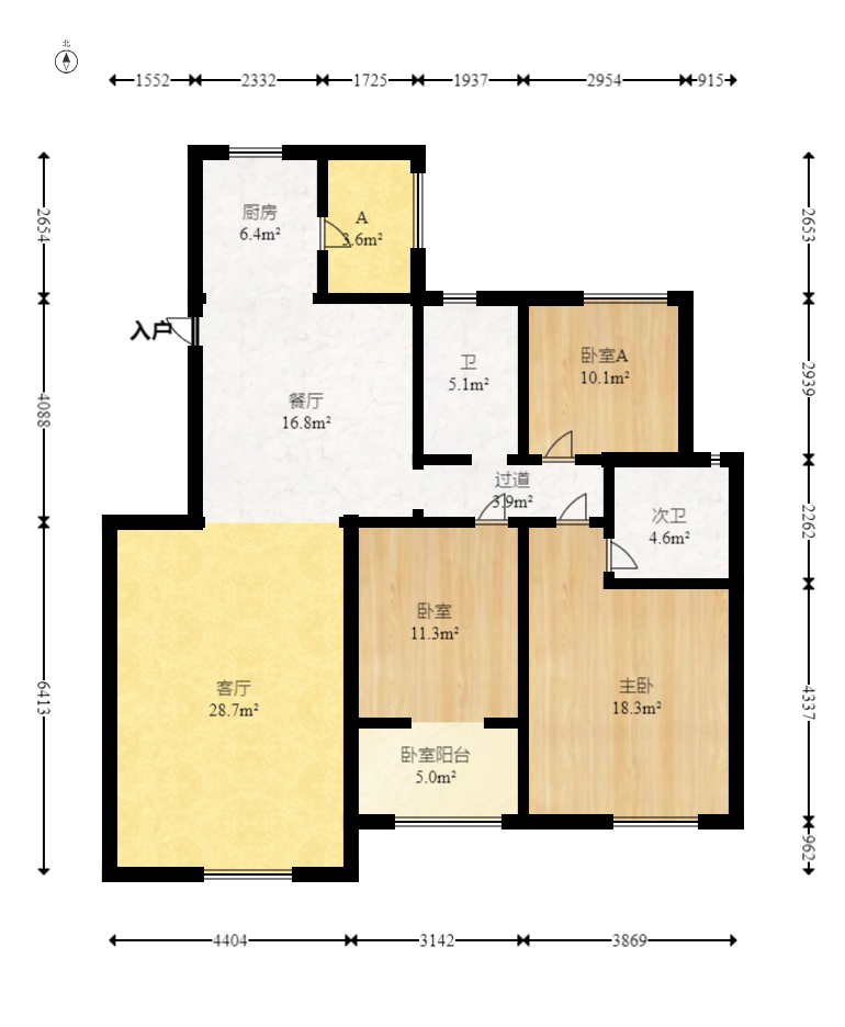 筑梦园  3室2厅2卫    69.8万 筑梦园  3室2厅2卫    69.8万户型图