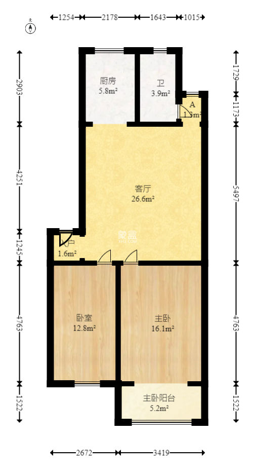 湘绣城  2室2厅1卫   33.60万