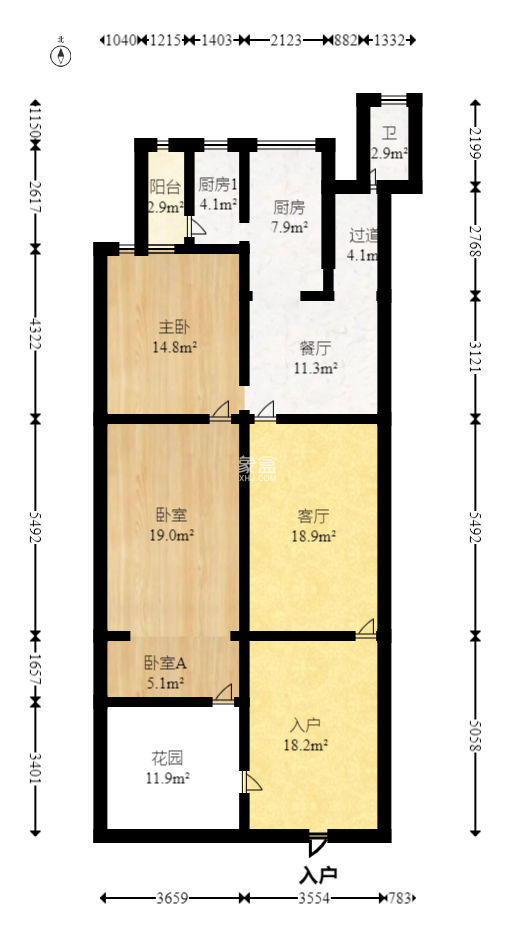 乔庄社区  3室1厅1卫    73.8万