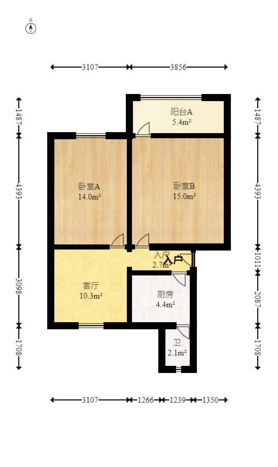 洞井小区(地质大队）  2室2厅1卫   35.00万室内图1