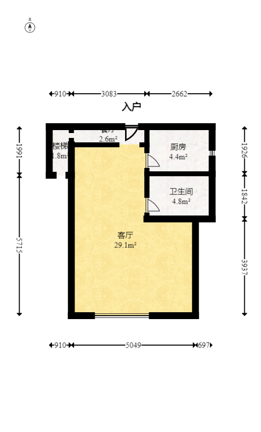 碧桂园星荟  3室2厅2卫   50.00万室内图1