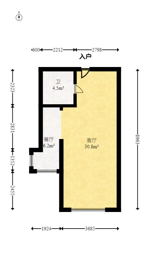 长潭佳园  1室1厅1卫   24.00万室内图1
