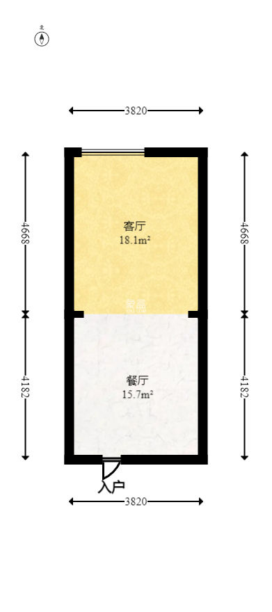 华润置地广场二期  1室1厅1卫   32.00万