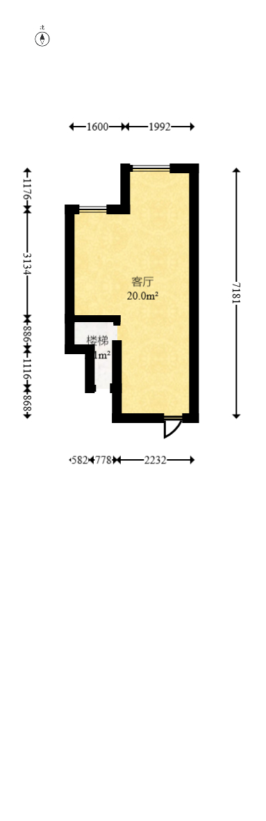 联美品格  2室2厅1卫   65.00万室内图1