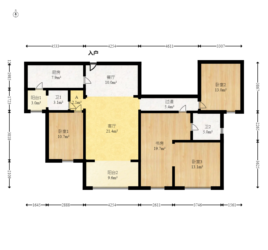 勤诚达境界城  4室2厅2卫    120.0万 勤诚达境界城  4室2厅2卫    120.0万户型图