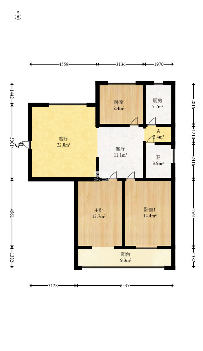 省建行宿舍  3室2厅1卫   130.00万