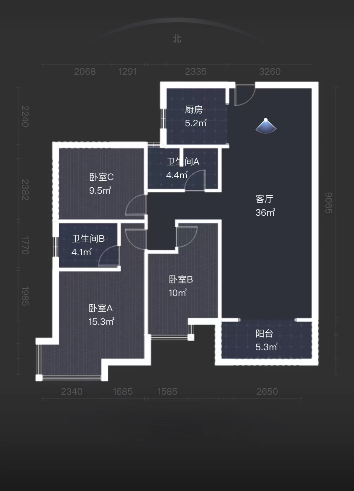 提香蓝岸  3室2厅1卫   55.00万