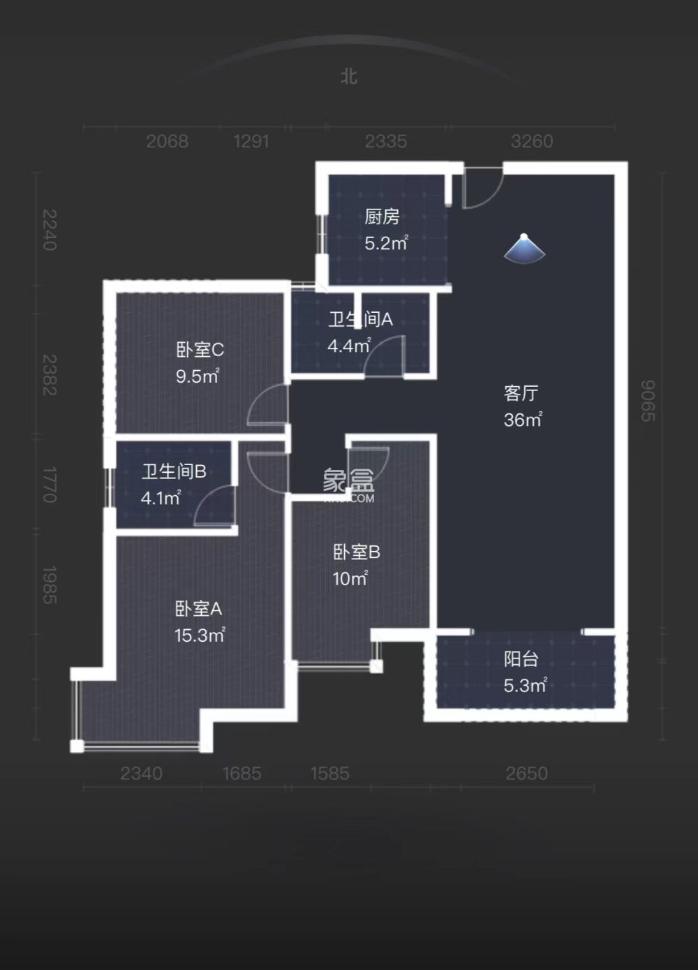 提香蓝岸  3室2厅1卫   48.00万