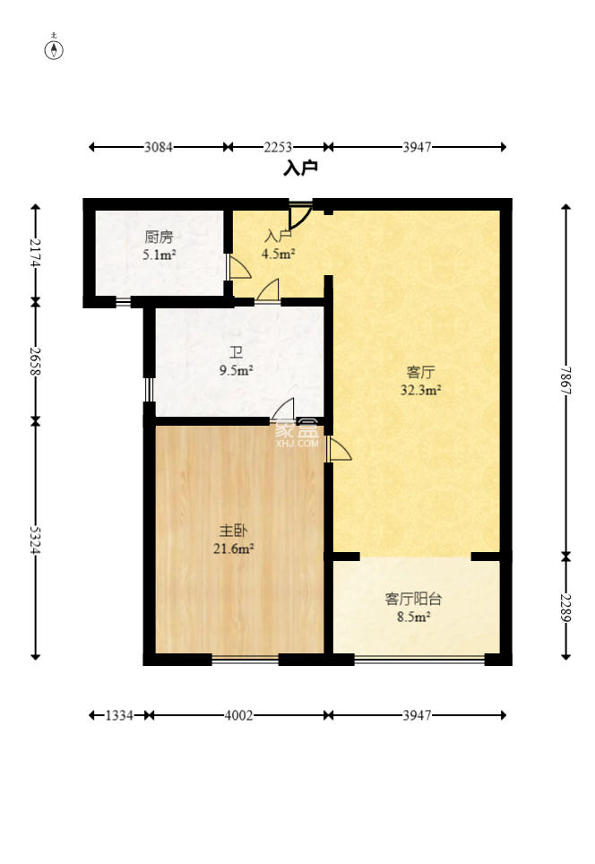 碧桂园威尼斯城  2室1厅1卫    62.8万 碧桂园威尼斯城  2室1厅1卫    62.8万户型图